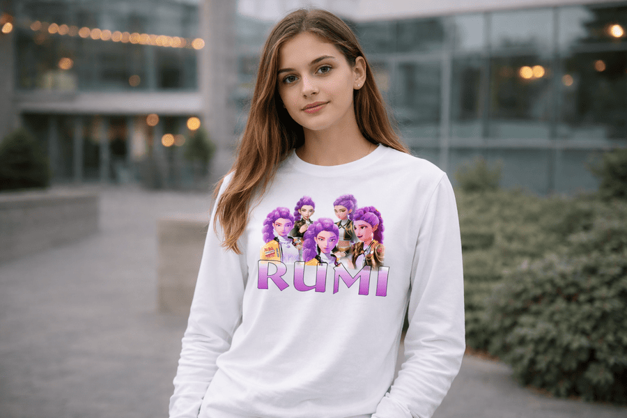 dievča v tričku RUMI mk